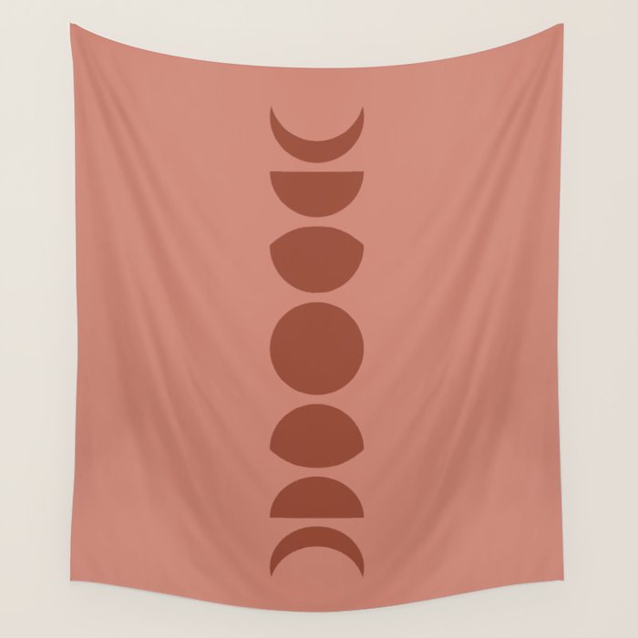 Minimal Moon Phases VI Wall Tapestry Gallery Image 4