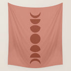 Minimal Moon Phases VI Wall Tapestry Gallery Image 4