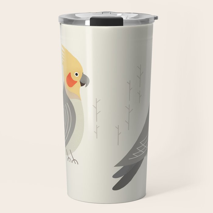 Cockatiel, Bird of Australia Travel Mug Gallery Image 1