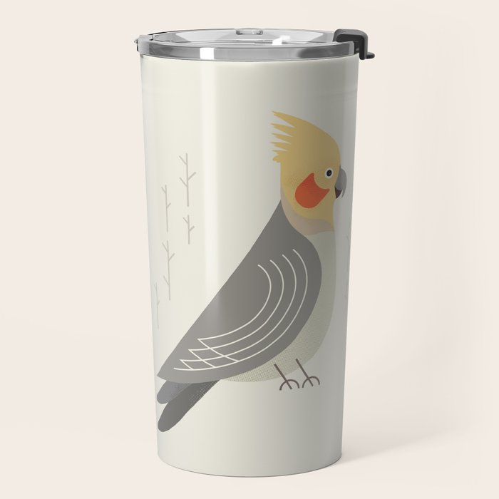 Cockatiel, Bird of Australia Travel Mug Gallery Image 2