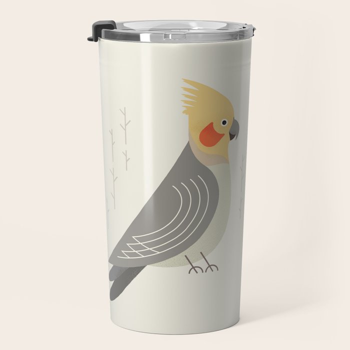 Cockatiel, Bird of Australia Travel Mug Gallery Image 3