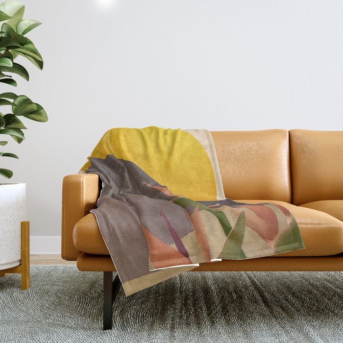 Breeze under the sunlight 01 Throw Blanket Gallery Image 1