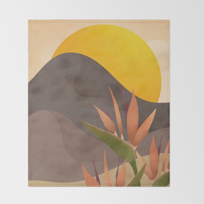 Breeze under the sunlight 01 Throw Blanket Gallery Image 2