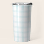 Light Blue Gingham Travel Mug Gallery Image 2