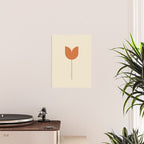 Vintage Tulip Minimalism - Red Poster Gallery Image 2