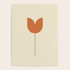 Vintage Tulip Minimalism - Red Poster Gallery Image 4