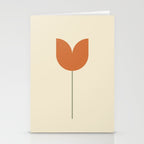 Vintage Tulip Minimalism - Red Stationery Card Gallery Image 2