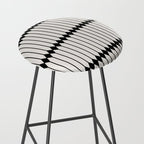 Minimal Geometric Pattern - Black Stool Gallery Image 2