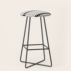 Minimal Geometric Pattern - Black Stool Gallery Image 1
