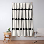 Minimal Geometric Pattern - Black Window Curtain Gallery Image 5
