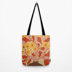Retro Patel Pottery Tote Bag Gallery Image 2