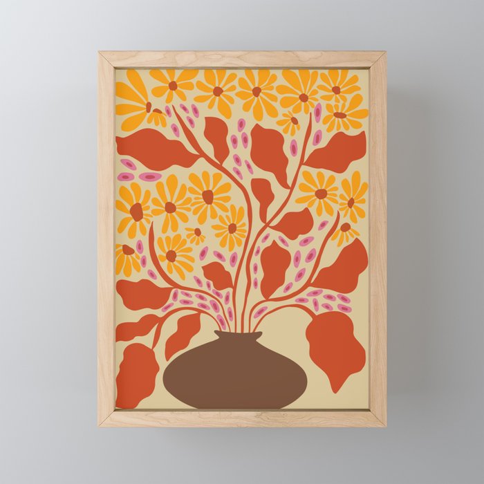 Retro Patel Pottery Mini Art Print Gallery Image 1
