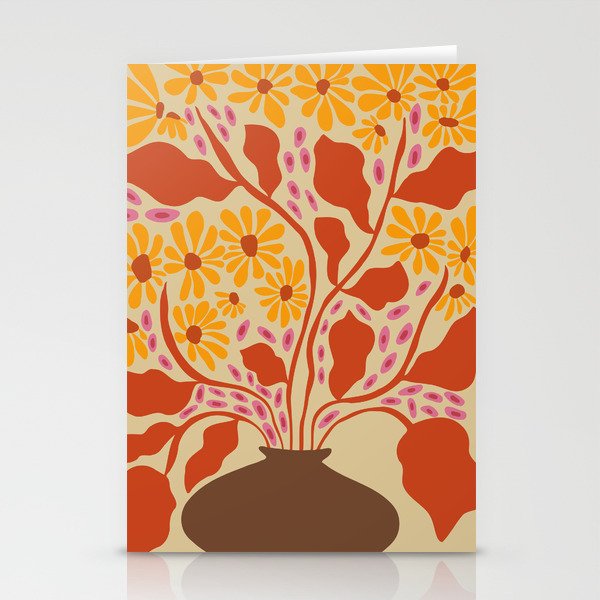 Retro Patel Pottery Stationery Card Gallery Image 2