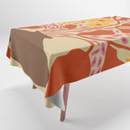 Retro Patel Pottery Tablecloth Gallery Image 1