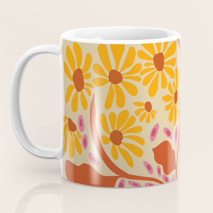 Retro Patel Pottery Coffee Mug Gallery Image 3