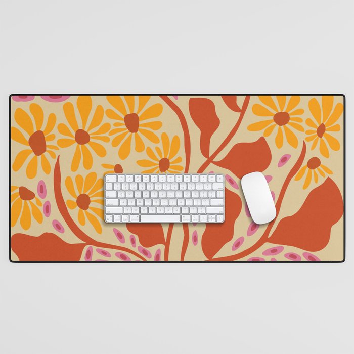 Retro Patel Pottery Desk Mat Gallery Image 1