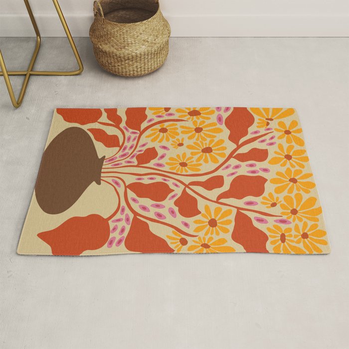 Retro Patel Pottery Rug Gallery Image 1