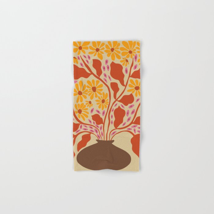 Retro Patel Pottery Bath Towel Gallery Image 1