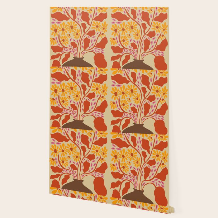 Retro Patel Pottery Wallpaper Gallery Image 2