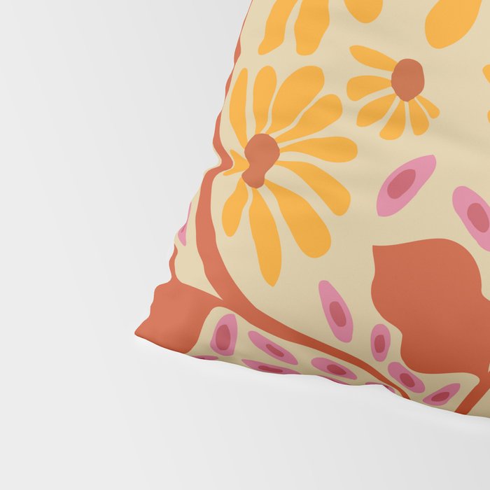 Retro Patel Pottery Pillow Sham Gallery Image 4