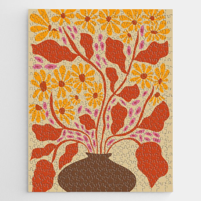 Retro Patel Pottery Jigsaw Puzzle Gallery Image 1