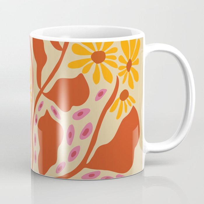 Retro Patel Pottery Coffee Mug Gallery Image 1