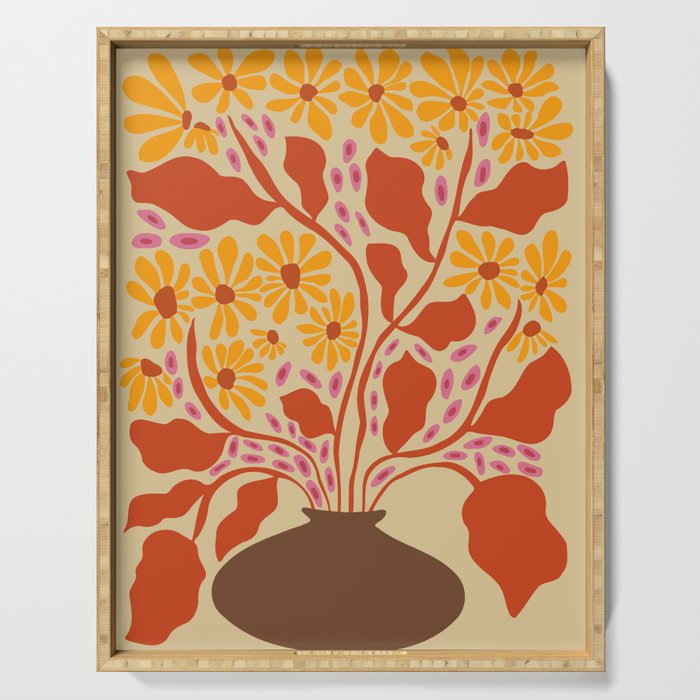 Retro Patel Pottery Serving Tray Gallery Image 1
