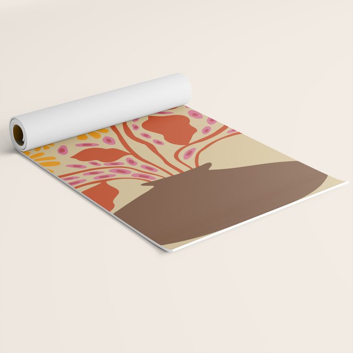 Retro Patel Pottery Yoga Mat Gallery Image 2