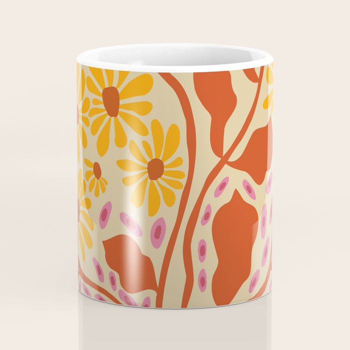 Retro Patel Pottery Coffee Mug Gallery Image 4