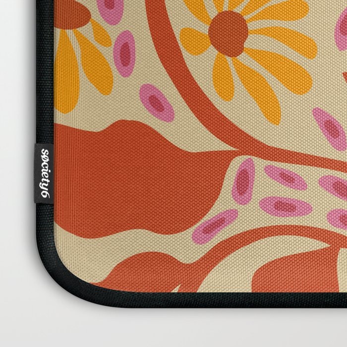 Retro Patel Pottery Laptop Sleeve Gallery Image 3