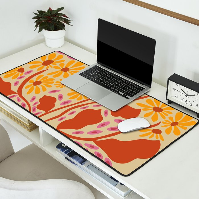 Retro Patel Pottery Desk Mat Gallery Image 2