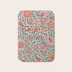 Shakhrisyabz Suzani  Uzbekistan Antique Floral Embroidery Print Bath Mat Gallery Image 1