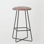 Shakhrisyabz Suzani  Uzbekistan Antique Floral Embroidery Print Stool Gallery Image 1