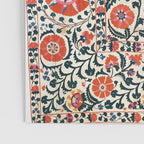 Shakhrisyabz Suzani  Uzbekistan Antique Floral Embroidery Print Poster Gallery Image 3