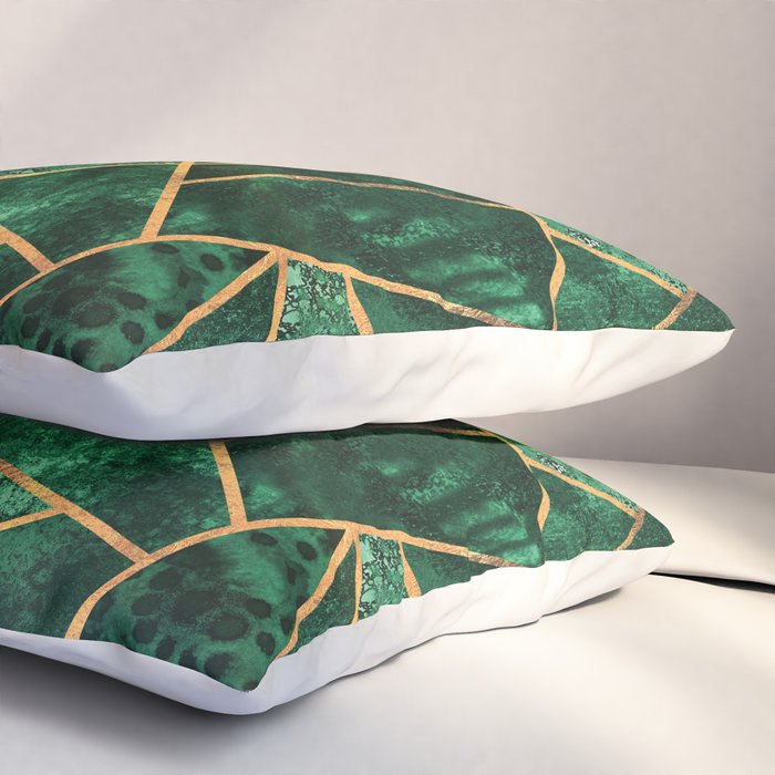 Deep Emerald Pillow Sham Gallery Image 3