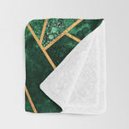 Deep Emerald Throw Blanket Gallery Image 3