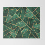 Deep Emerald Throw Blanket Gallery Image 2