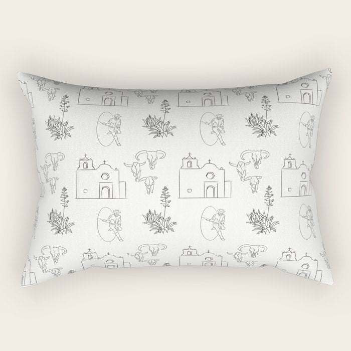 Dwellings of Goliad Rectangular Pillow Gallery Image 2
