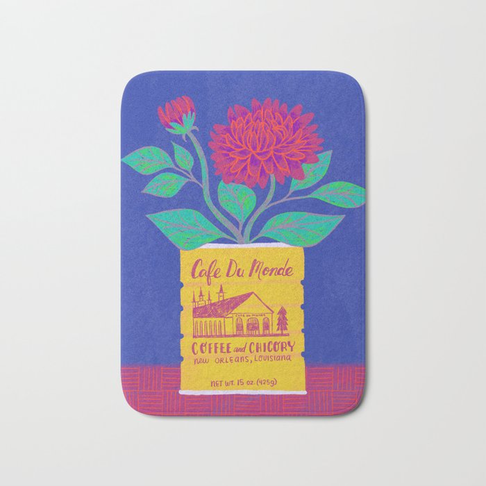 Cafe Du Monde Floral Bouquet Bath Mat Gallery Image 1