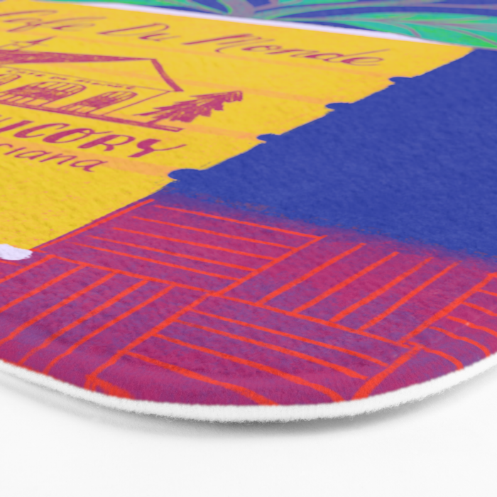 Cafe Du Monde Floral Bouquet Bath Mat Gallery Image 3