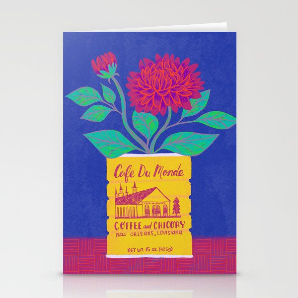 Cafe Du Monde Floral Bouquet Stationery Card Gallery Image 2