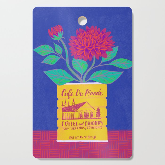 Cafe Du Monde Floral Bouquet Cutting Board Gallery Image 1