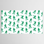 Retro toy soldier cartoon pattern Tablecloth Gallery Image 2