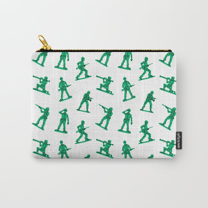 Retro toy soldier cartoon pattern Carry All Pouch Gallery Image 1