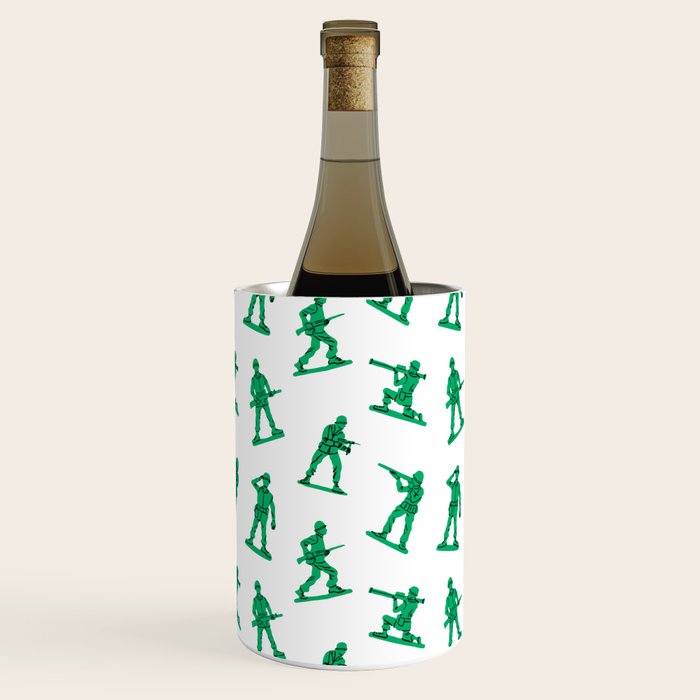 Retro toy soldier cartoon pattern Wine Chiller Gallery Image 3