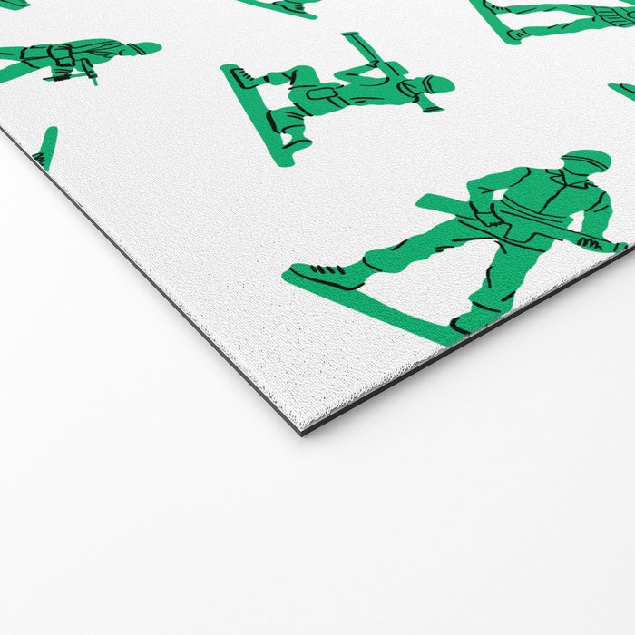 Retro toy soldier cartoon pattern Welcome Mat Gallery Image 2