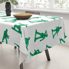 Retro toy soldier cartoon pattern Tablecloth Gallery Image 3
