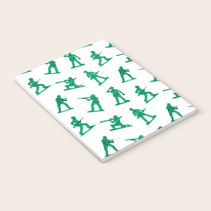 Retro toy soldier cartoon pattern Notebook Gallery Image 3
