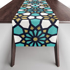 Persian Mosaic - Turquoise & Gold Palette Table Runner Gallery Image 1