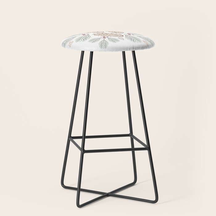 Pinecones and Pine needles Stool Gallery Image 1